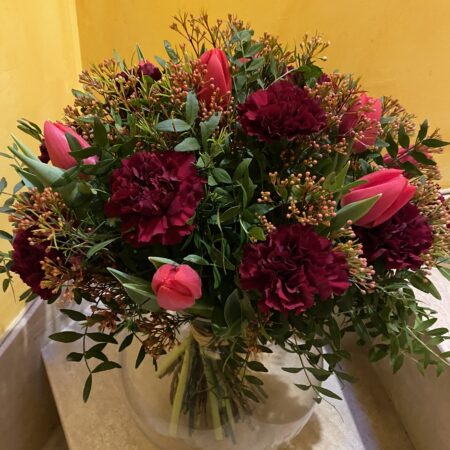 bouquet tons rouges