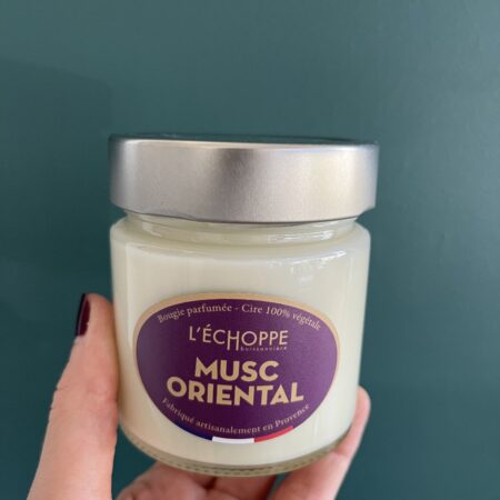 bougie parfum musc oriental