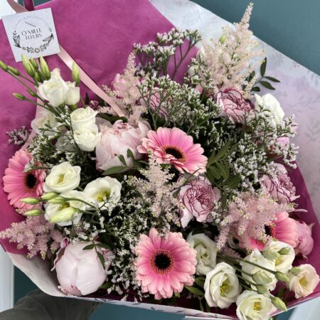 bouquet de fleurs pastel