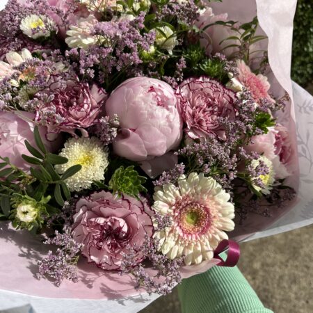 bouquet de fleurs pastel