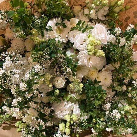 bouquet de fleurs blanches