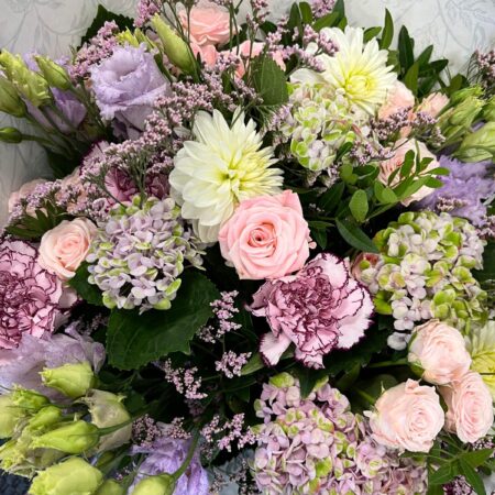bouquet de fleurs pastels